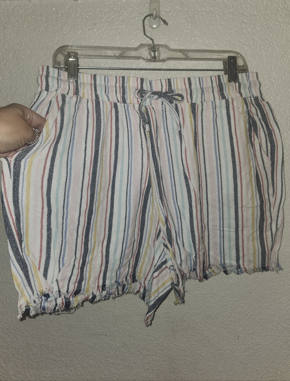 EUC Royalty For Me Collection Designed In LA "Beach🌊Shorts" Linen/Viscose Large - Picture 5 of 12